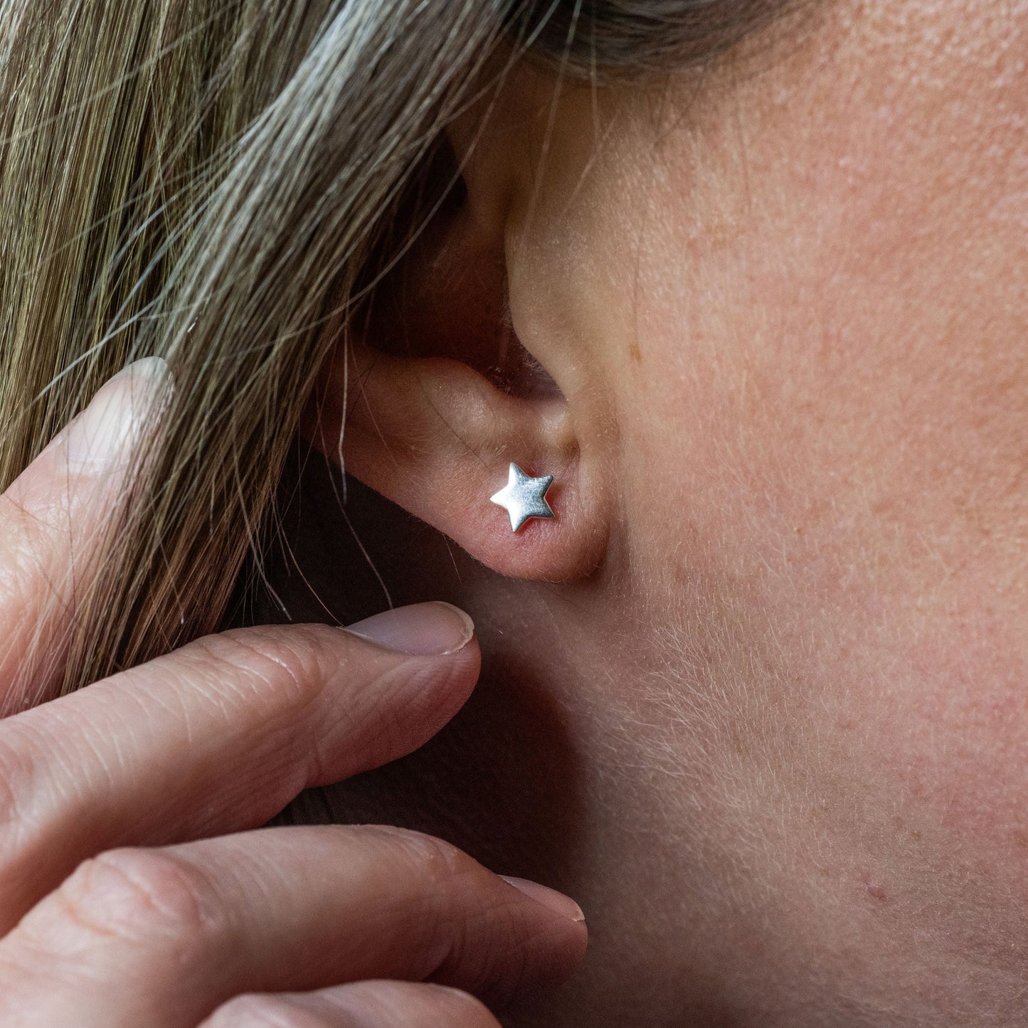 Gemini Star Stud Earrings