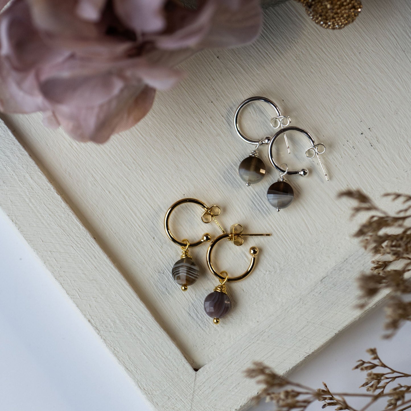 Quincey Earrings in Gold Vermeil