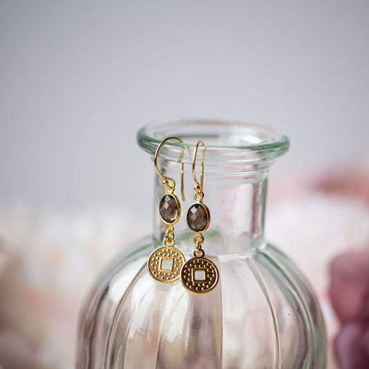 Clara Gold Vermeil Shepherd Hook Earrings