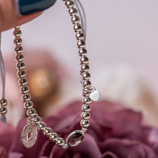 Clara Sterling Silver Slide Knot Bracelet