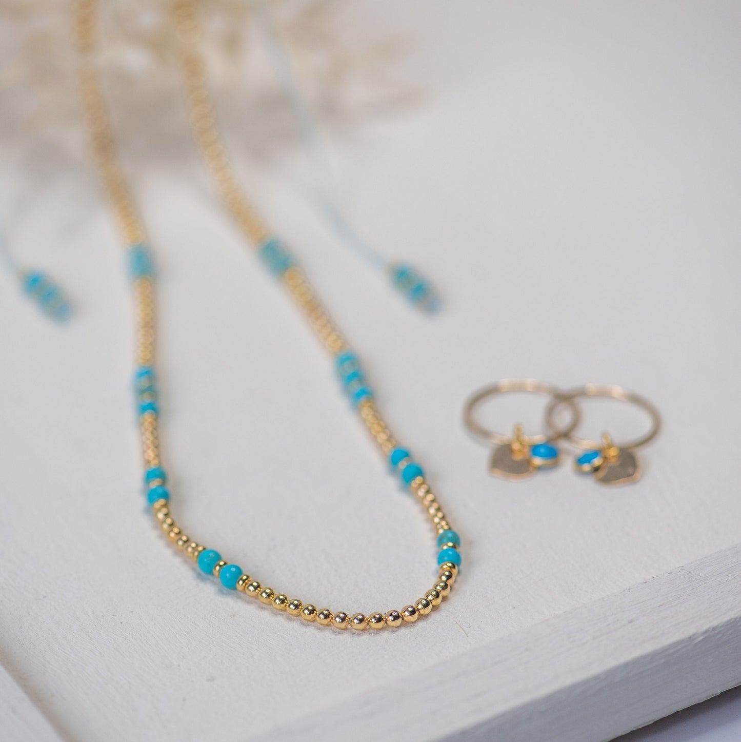 Lucia Beaded Gold Vermeil Necklace