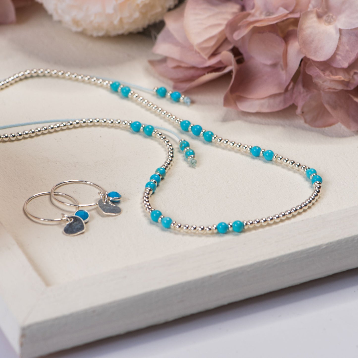 Lucia Beaded Sterling Silver Necklace