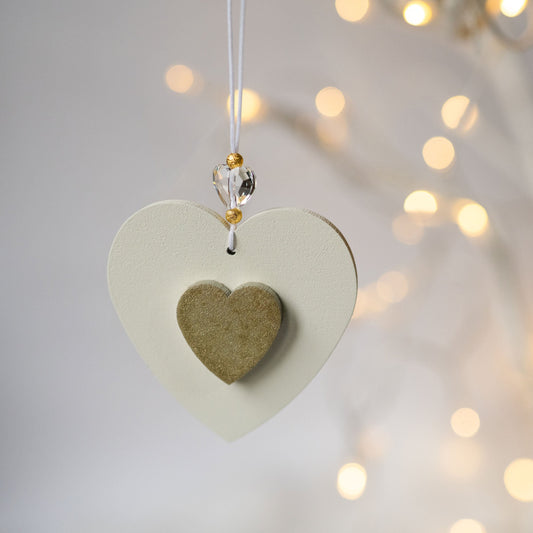 Amour Heart Bauble (Gold)