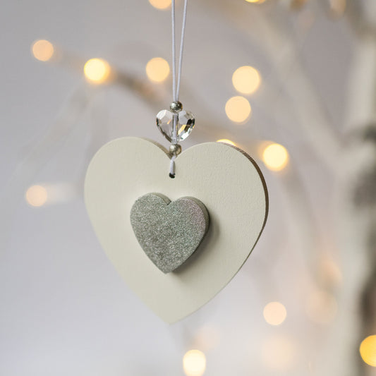 Amour Heart Bauble (Silver)