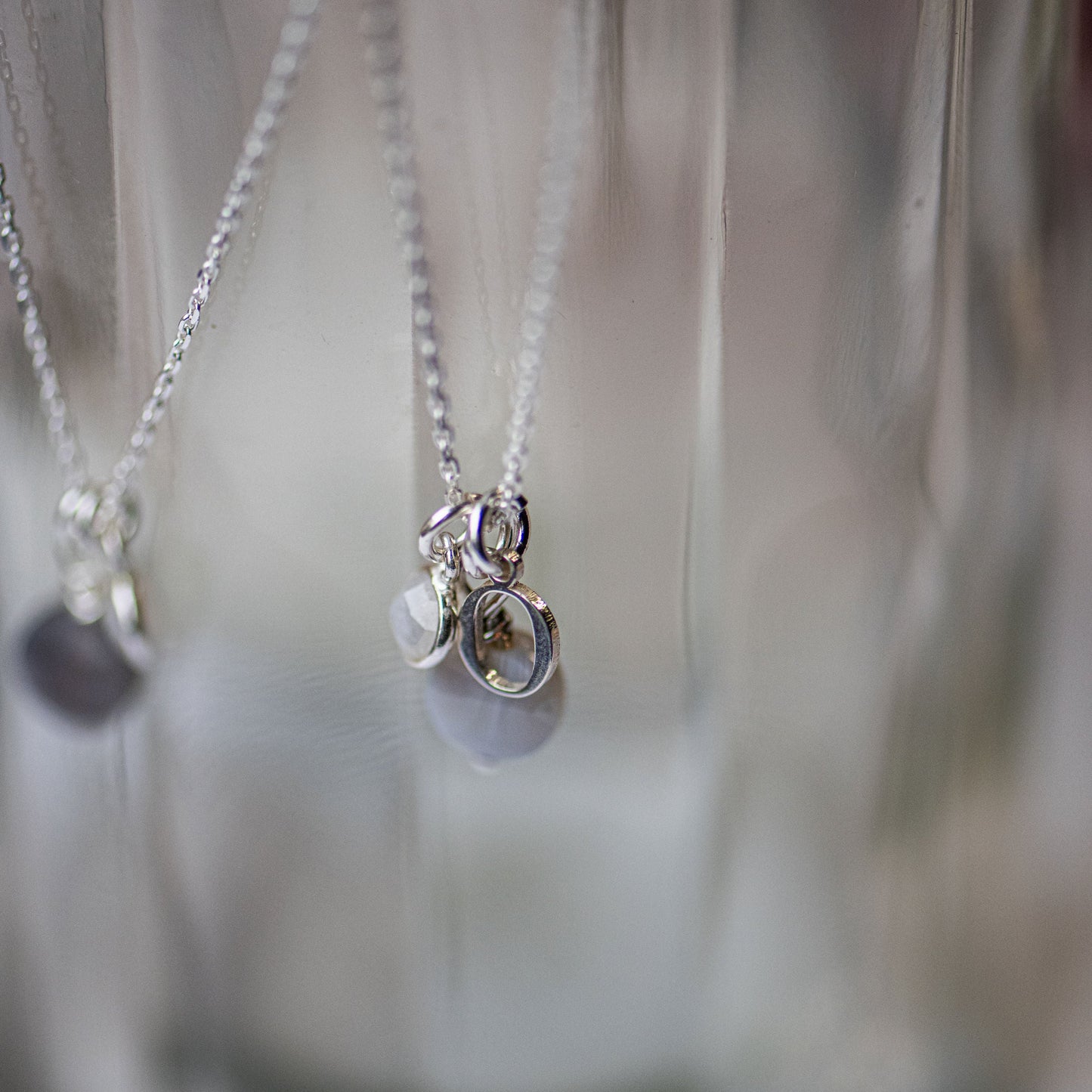 Quincey Initial Necklace in Sterling Silver