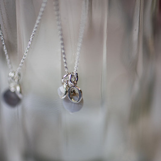 Quincey Initial Necklace in Sterling Silver