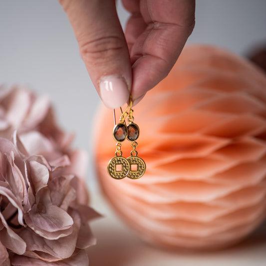 Clara Gold Vermeil Shepherd Hook Earrings