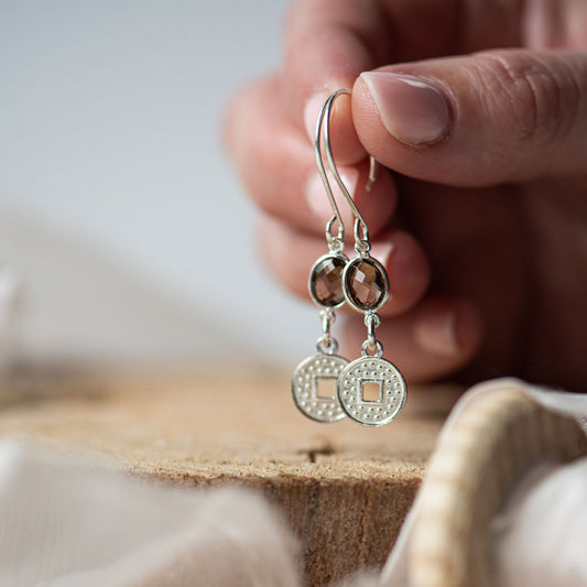 Clara Sterling Silver Shepherd Hook Earrings