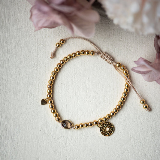 Clara Gold Vermeil Slide Knot Bracelet