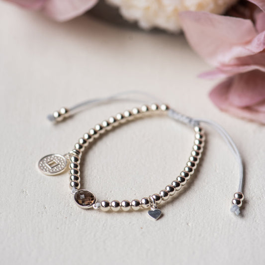 Clara Sterling Silver Slide Knot Bracelet