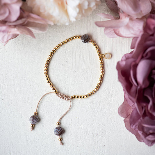 Quincey Gold Vermeil Sliding Knot Bracelet