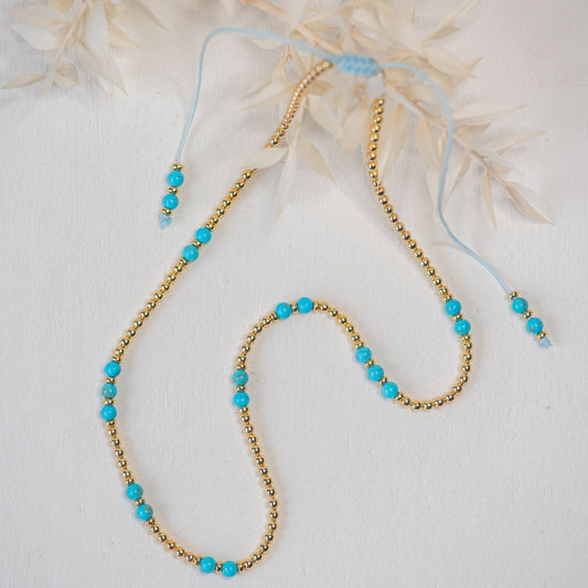 Lucia Beaded Gold Vermeil Necklace